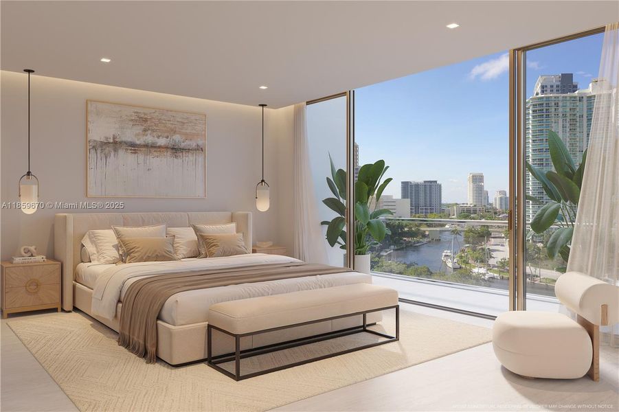 Furnished interior view inside a new home in , Fort Lauderdale (Image 6).