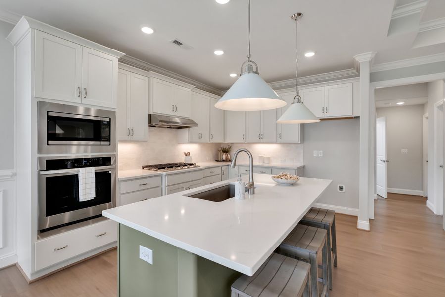 Representative furnished interior of a home built from the Pierre's Bay by Kent Homes in Oyster Harbour, Supply (Image 128).