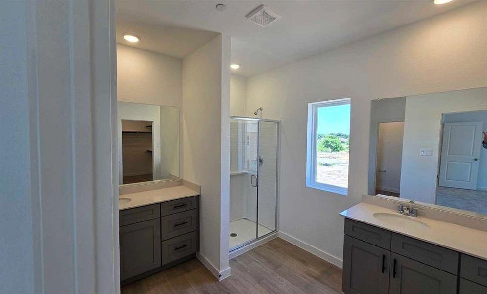 Primary Bathroom Construction Progress featuring the Minimalist Collection