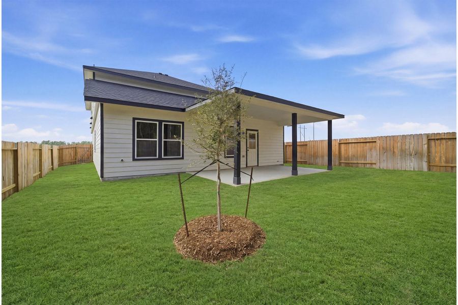 Exterior details and patio area of a home in The Reserve at Huntsville, Huntsville (Image 2).