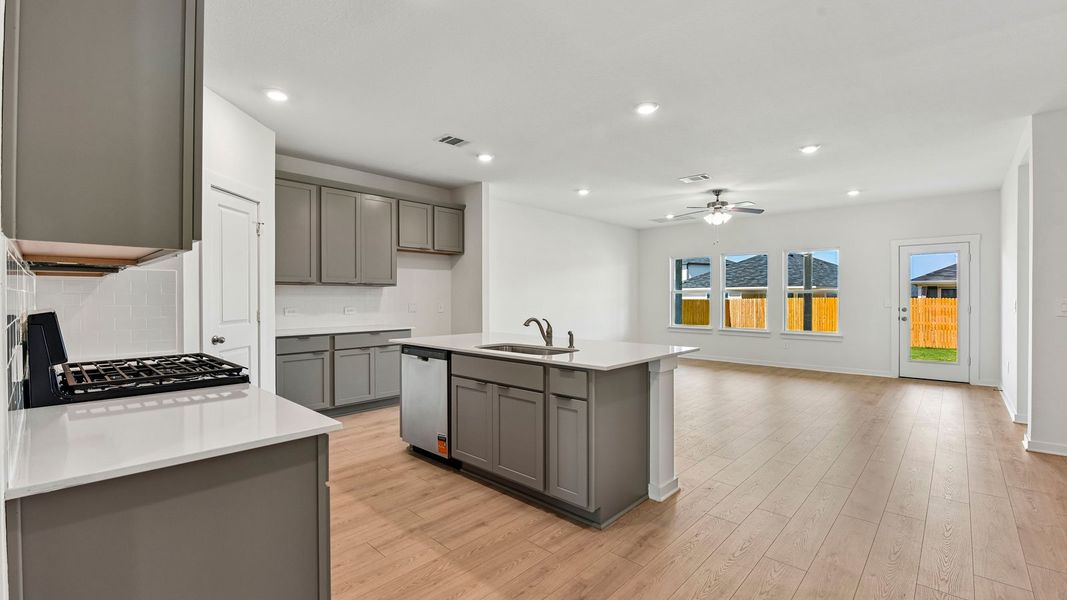 Furnished interior view inside a new home in Monarch Ranch, Manor (Image 7).