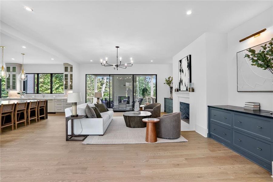 Furnished interior view inside a new home in , Brookhaven (Image 19).