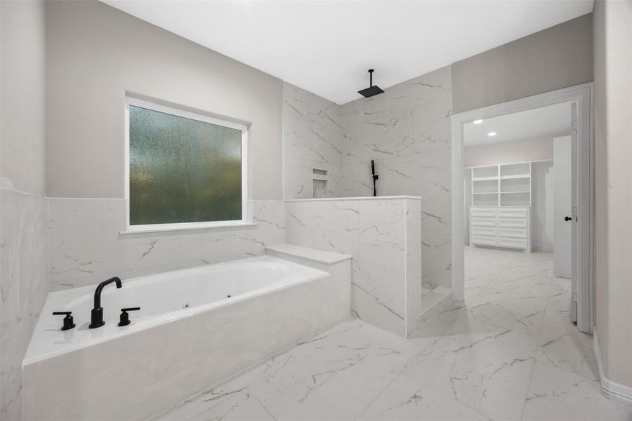 Sample of Home. Jacuzzi and shower