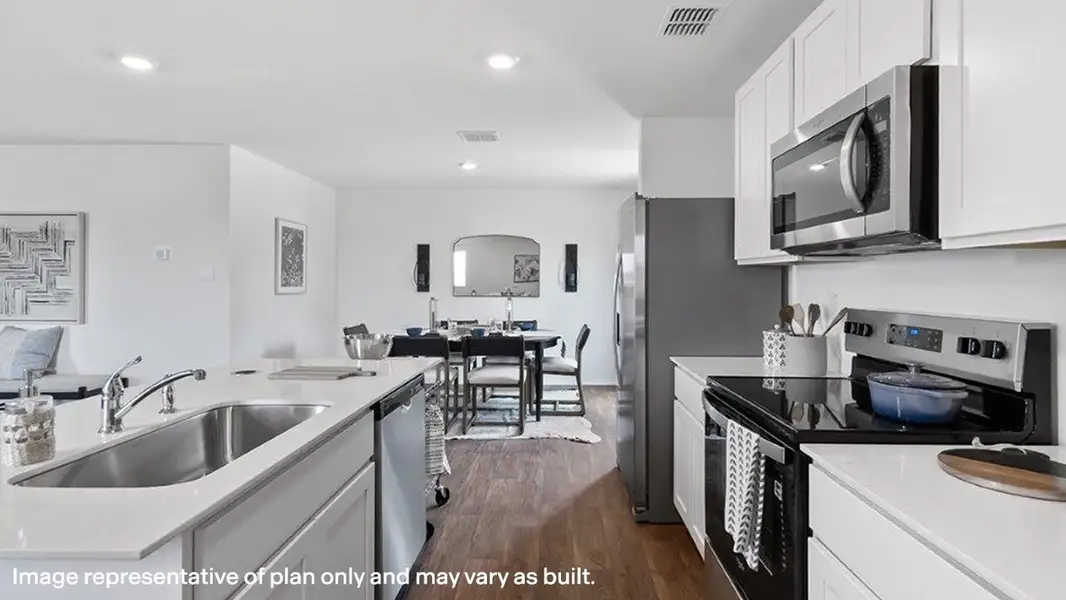 Representative furnished interior of a home built from the The Franklin by D.R. Horton in Avenida, Converse (Image 12).