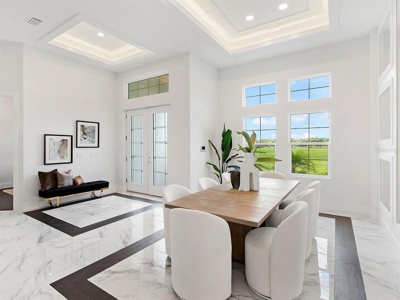 Furnished interior view inside a new home in Hampton Lakes, Sarasota (Image 40).