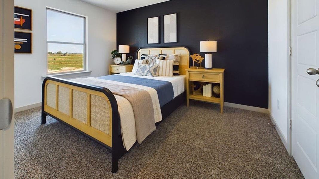 Representative furnished interior of a home built from the The Pierce by D.R. Horton in Overlook West, Wolfforth (Image 25).