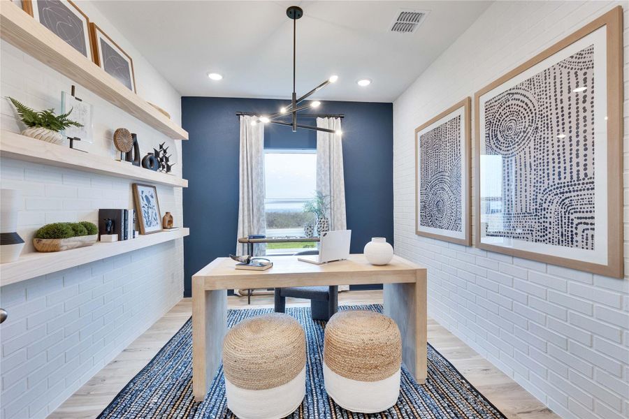 Furnished interior view inside a new home in Whisper South, San Marcos (Image 6).