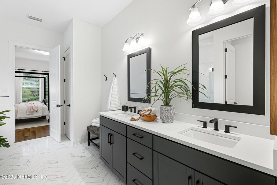 Furnished interior view inside a new home in , St. Johns (Image 33).