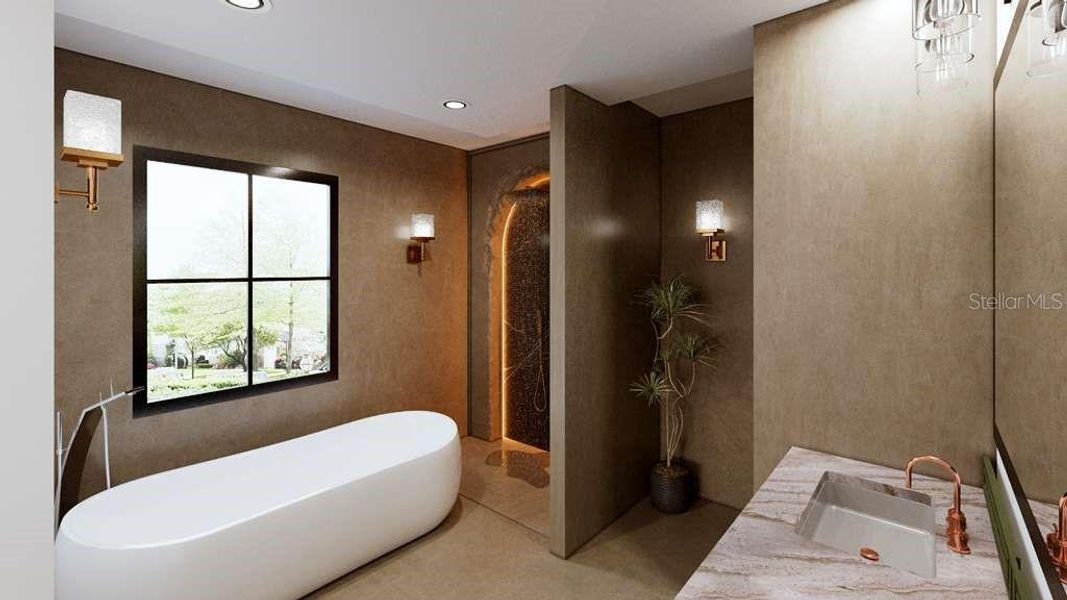 Furnished interior view inside a new home in , Ocala (Image 8).