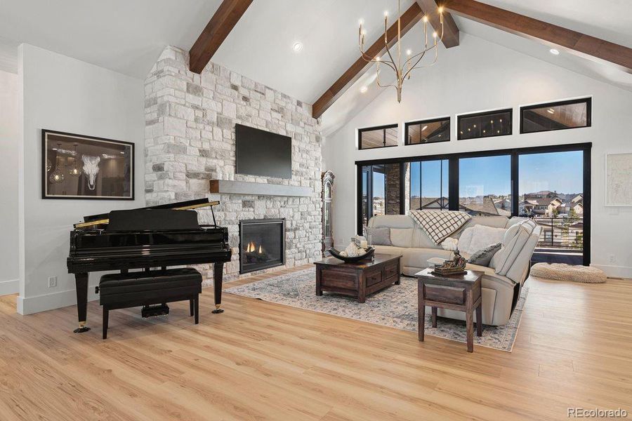 Furnished interior view inside a new home in , Colorado Springs (Image 7).