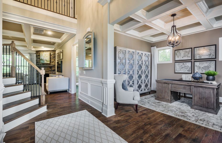 Representative furnished interior of a home built from the Worthington by Pulte Homes in The Retreat at Carolina Ridge, Harrisburg (Image 25).