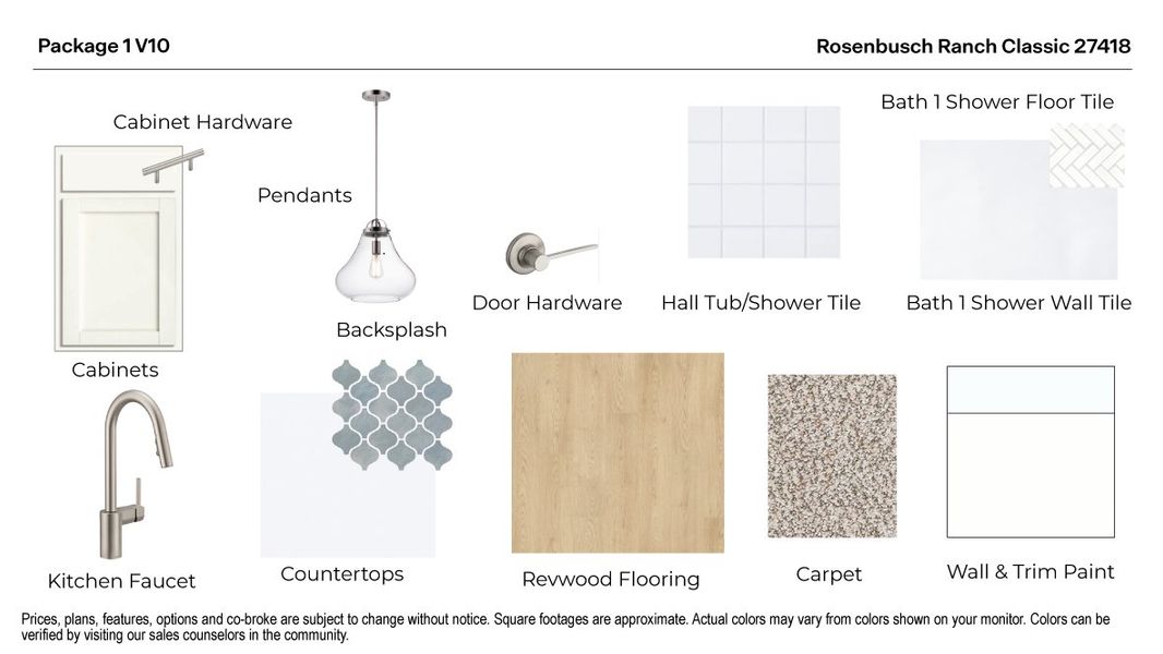 Sample of building materials used in homes in Rosenbusch Ranch, Leander (Image 28).