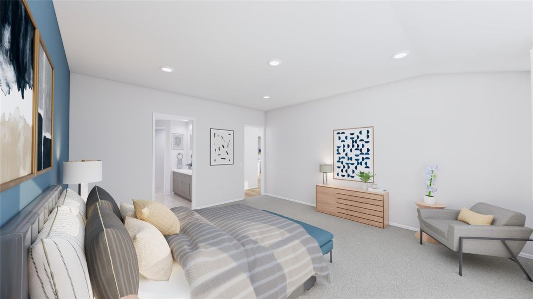 Furnished interior view inside a new home in Anniston, Katy (Image 5).