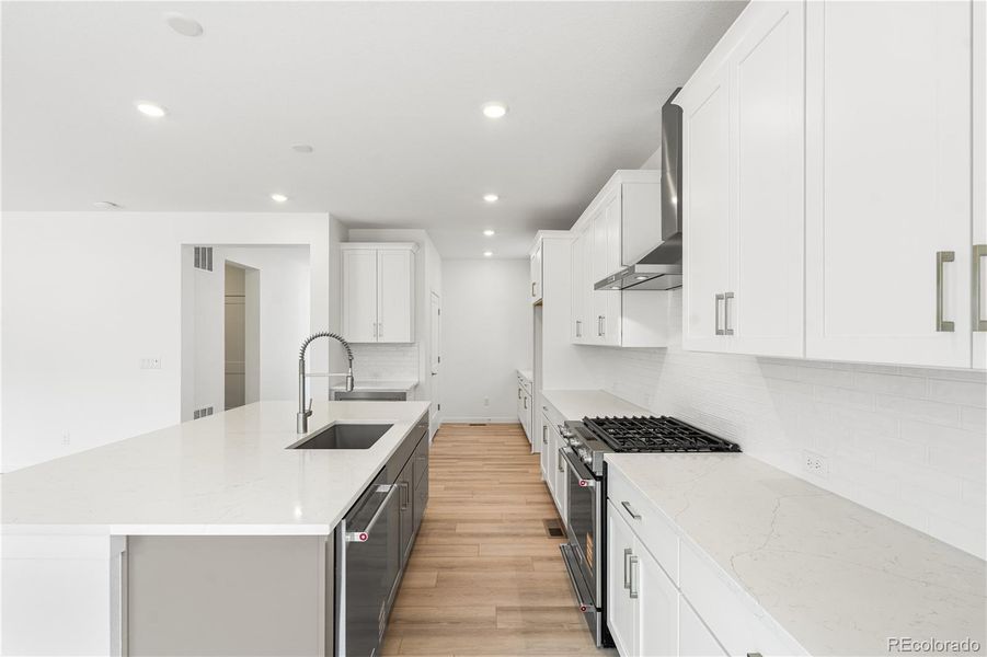 Furnished interior view inside a new home in Harmony at Solstice, Littleton (Image 6).