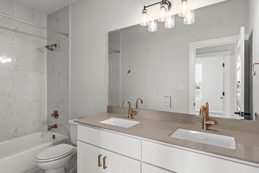 Furnished interior view inside a new home in Lariat, Liberty Hill (Image 17).