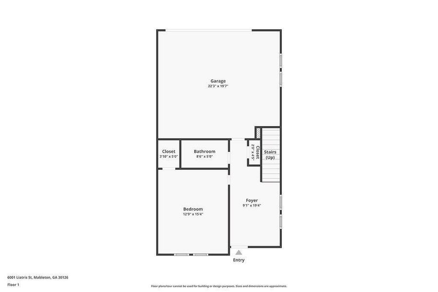 2D floor plan layout of this home in , Smyrna, GA (Image 3).