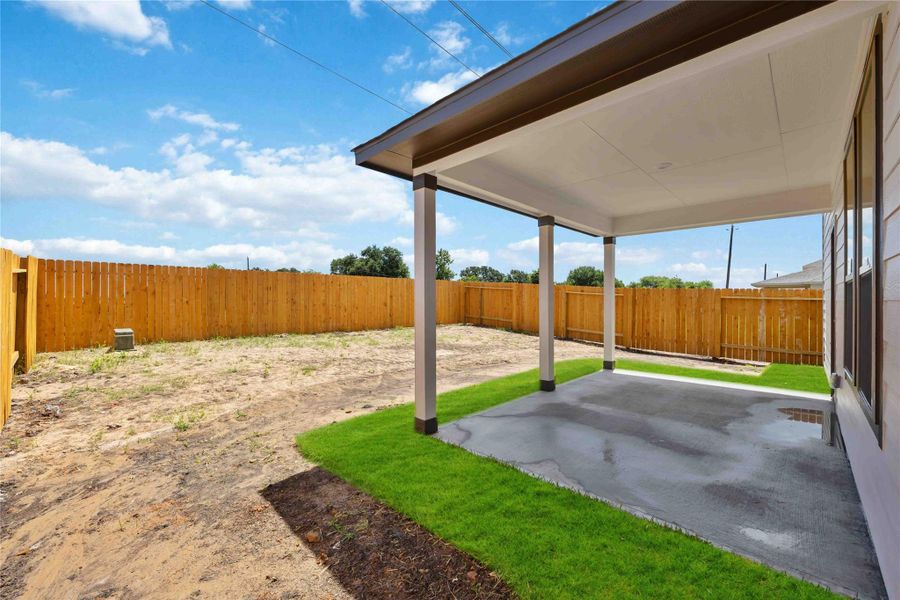 Exterior details and patio area of a home in Tejas Village, Beasley (Image 3). Exterior details and patio area of a home in Tejas Village, Beasley (Image 3).