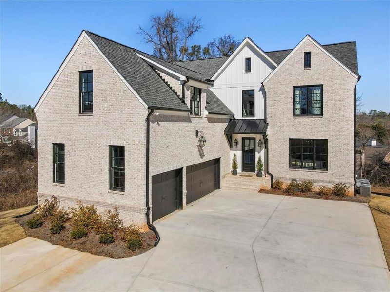 Front exterior of a new home in Whitehall, Smyrna, GA, highlighting curb appeal (Image 29).