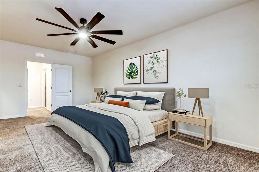 Furnished interior view inside a new home in Lakes at Laurel Highlands, Lakeland (Image 41).