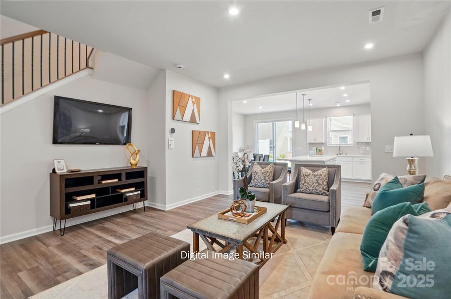 Furnished interior view inside a new home in Bailey Run, Charlotte (Image 11).