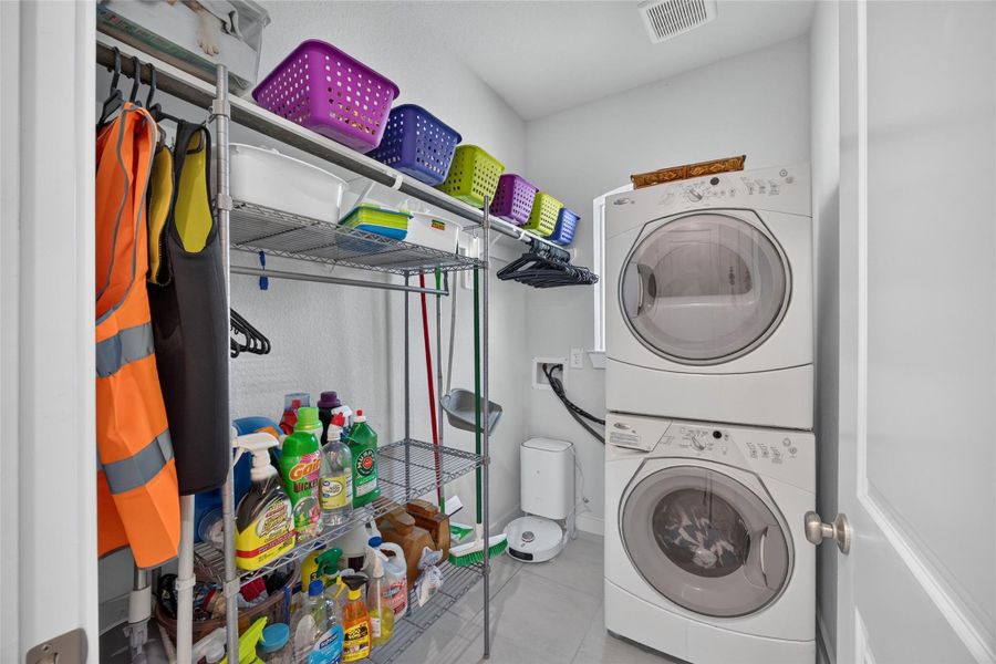 Laundry with washer and dryer included. Laundry with washer and dryer included.