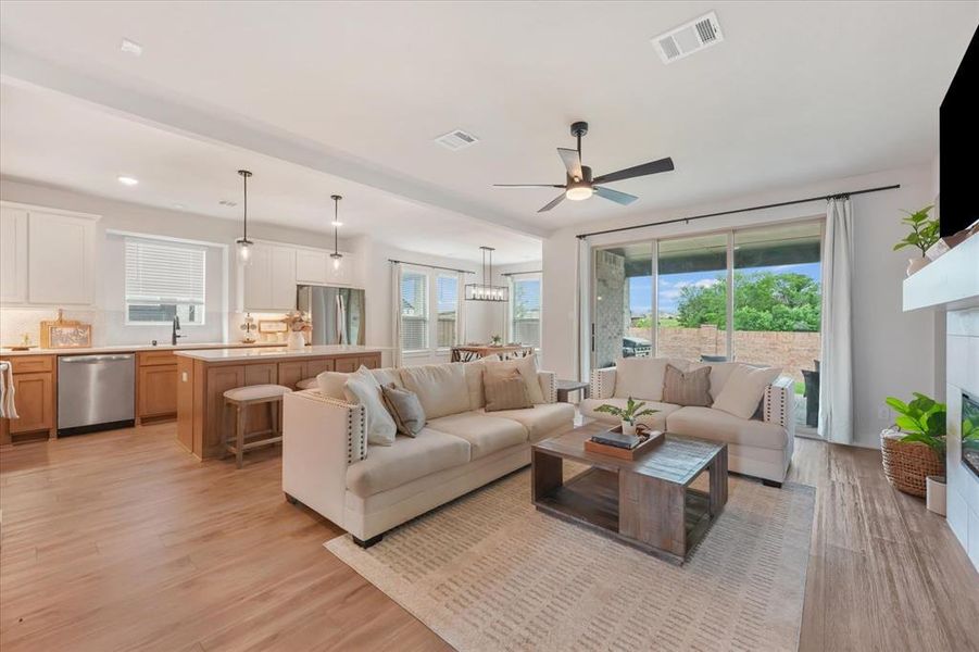 Furnished interior view inside a new home in , Anna (Image 9). Furnished interior view inside a new home in , Anna (Image 9).