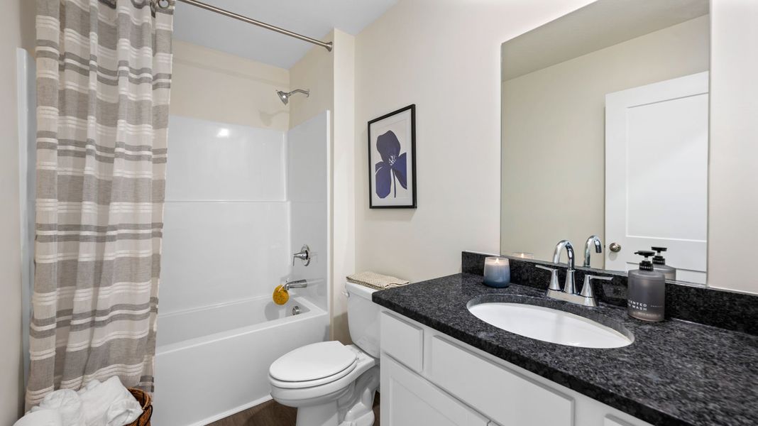 Furnished interior view inside a new home in Bayview at Harbor Crest, Ooltewah (Image 8). Furnished interior view inside a new home in Bayview at Harbor Crest, Ooltewah (Image 8).