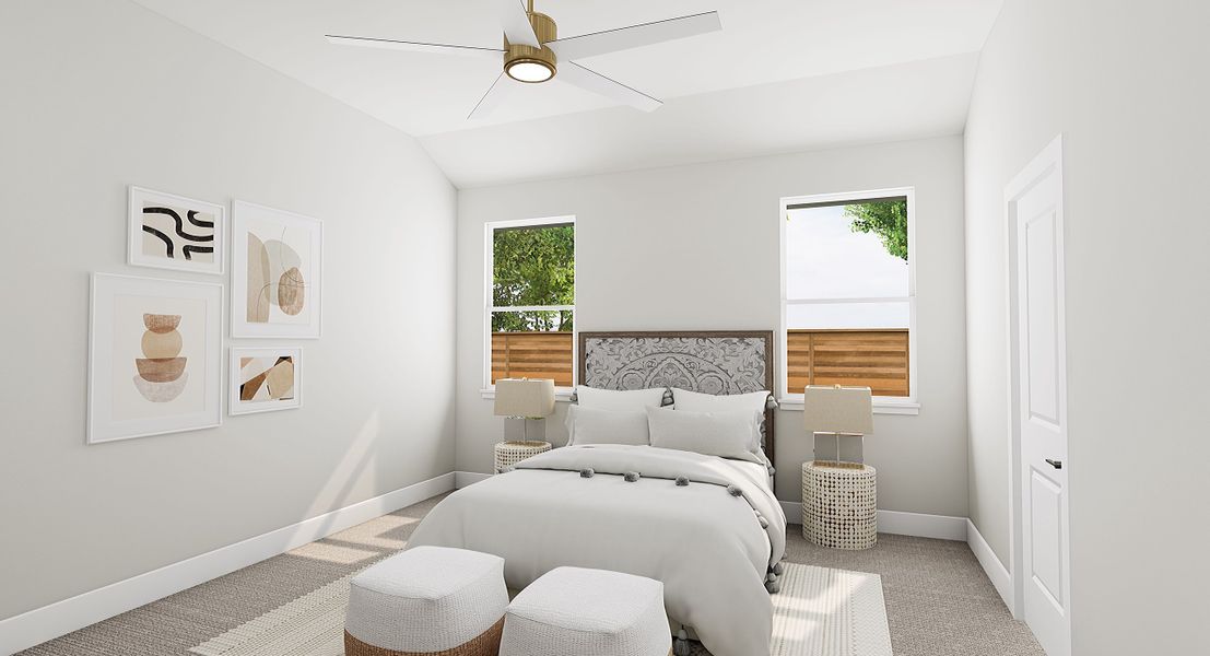 Representative furnished interior of a home built from the Cremello by Tri Pointe Homes in Painted Tree, McKinney (Image 8).