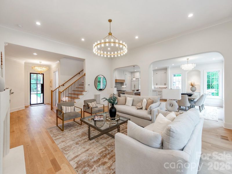 Furnished interior view inside a new home in , Charlotte (Image 7).