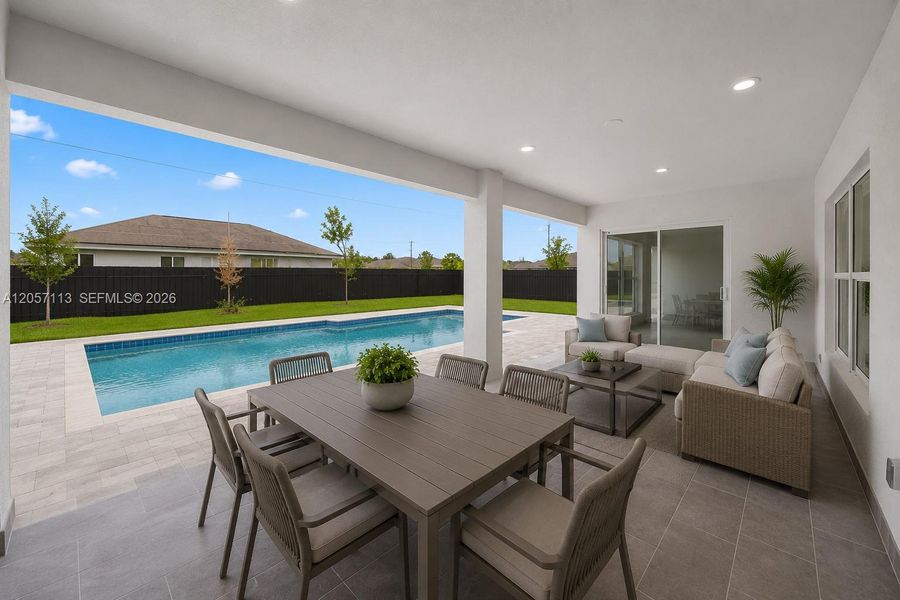 Exterior details and patio area of a home in , Cape Coral (Image 21). Exterior details and patio area of a home in , Cape Coral (Image 21).