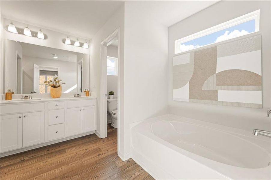 Furnished interior view inside a new home in Ashley Falls, Douglasville (Image 22). Furnished interior view inside a new home in Ashley Falls, Douglasville (Image 22).