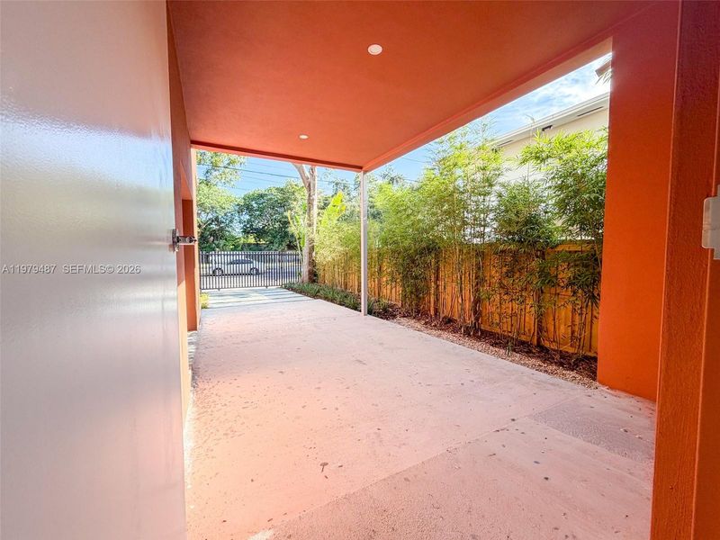 Exterior details and patio area of a home in , Miami (Image 2). Exterior details and patio area of a home in , Miami (Image 2).