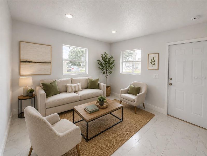 Furnished interior view inside a new home in , Holiday (Image 5).