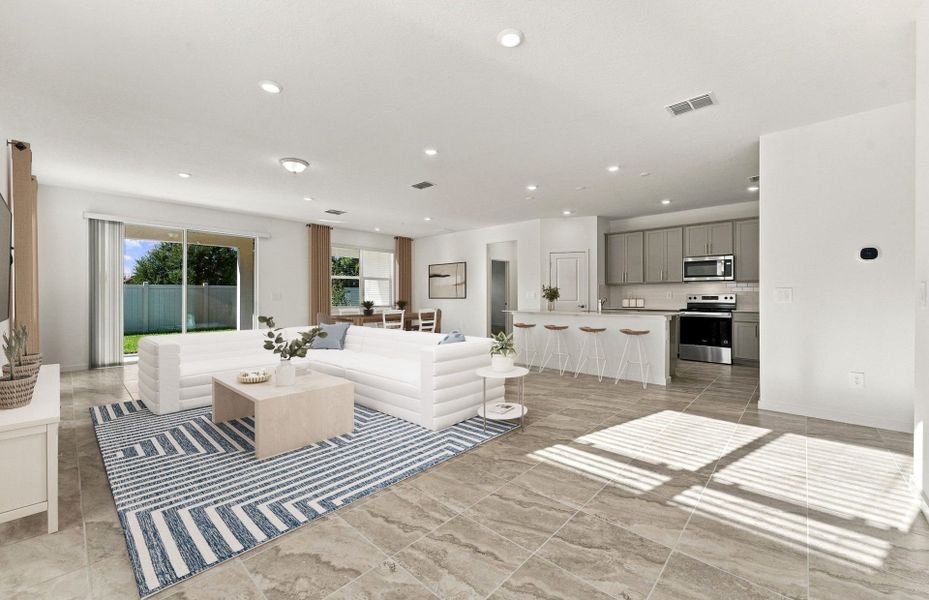 Furnished interior view inside a new home in Evergreen, Thonotosassa (Image 7).