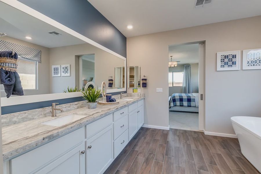 Representative furnished interior of a home built from the Diamond by Elliott Homes in Forté at Granite Vista, Waddell (Image 15).