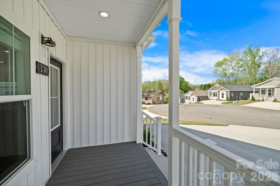 Exterior details and patio area of a home in , Asheville (Image 4).