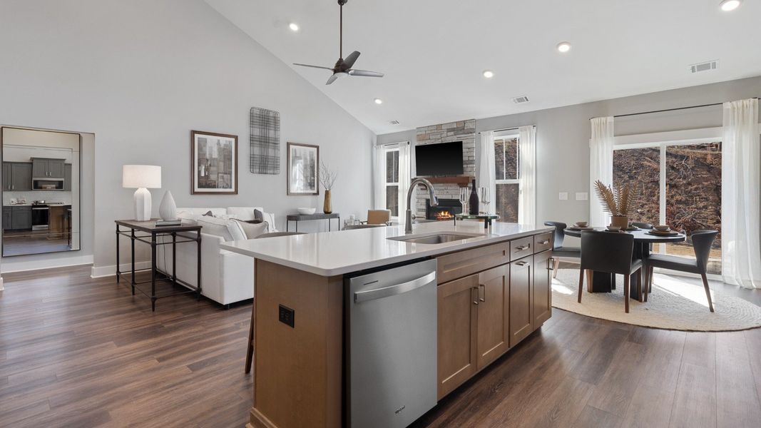 Representative furnished interior of a home built from the Cooper 3 by DRB Homes in Iris Meadows, Moore (Image 10).