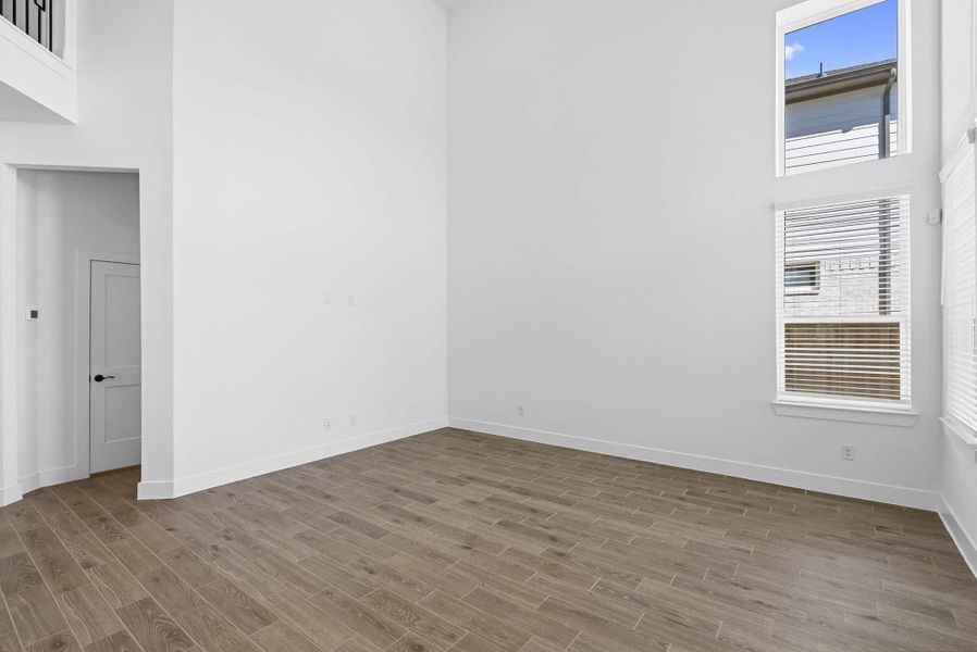 Spacious, unfurnished interior of a new home in Bridgeland, Cypress (Image 28). Spacious, unfurnished interior of a new home in Bridgeland, Cypress (Image 28).