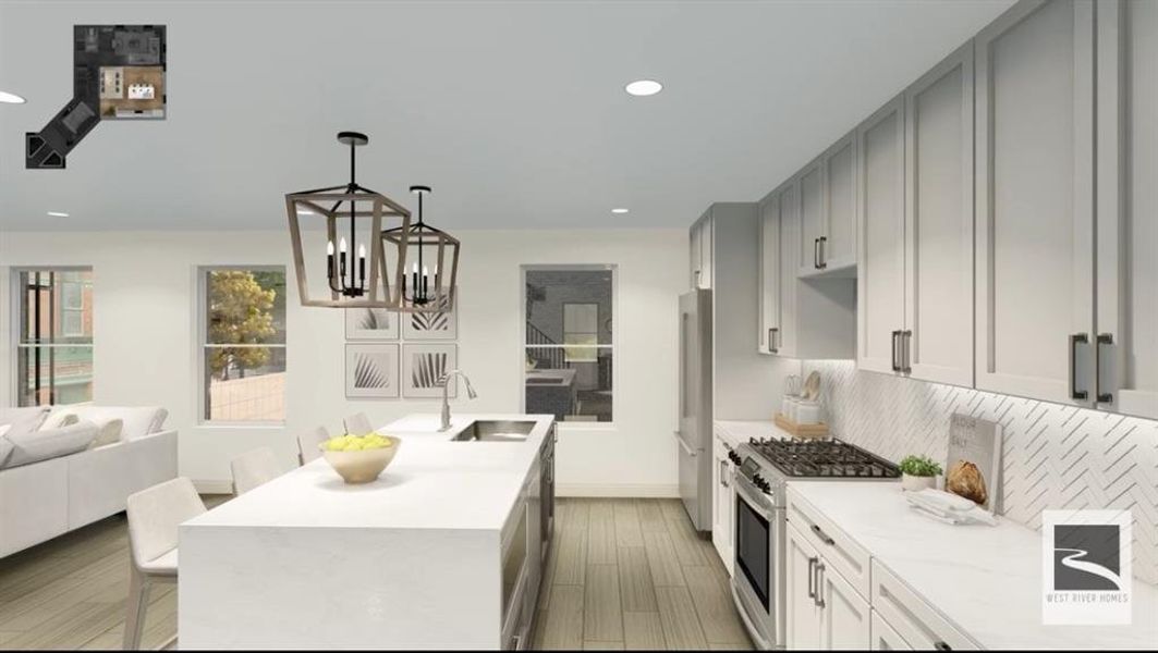 Furnished interior view inside a new home in Azalea Park, Fort Worth (Image 4).