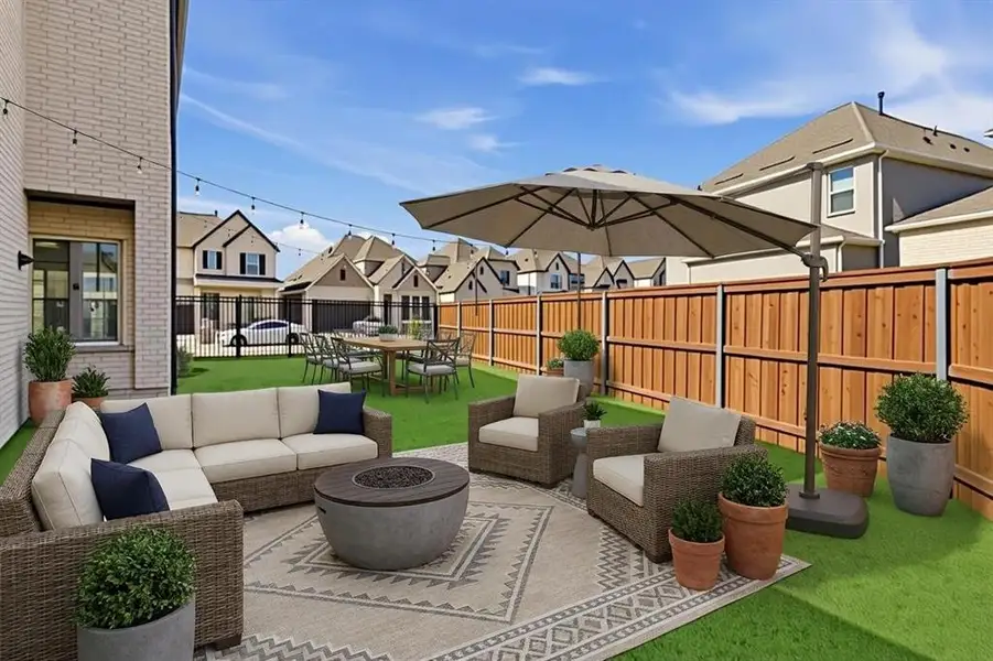 Virtually Staged to imagine a relaxing outdoor space.
