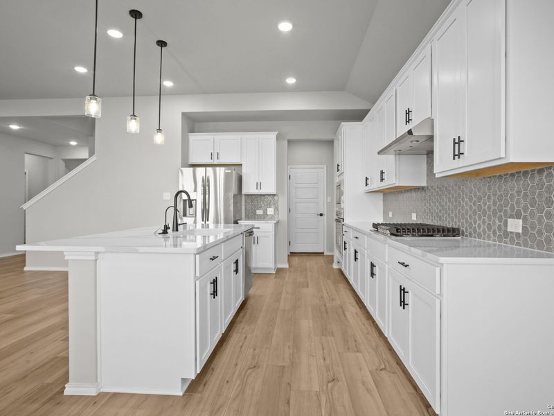 Furnished interior view inside a new home in Horizon Pointe, Converse (Image 10). Furnished interior view inside a new home in Horizon Pointe, Converse (Image 10).