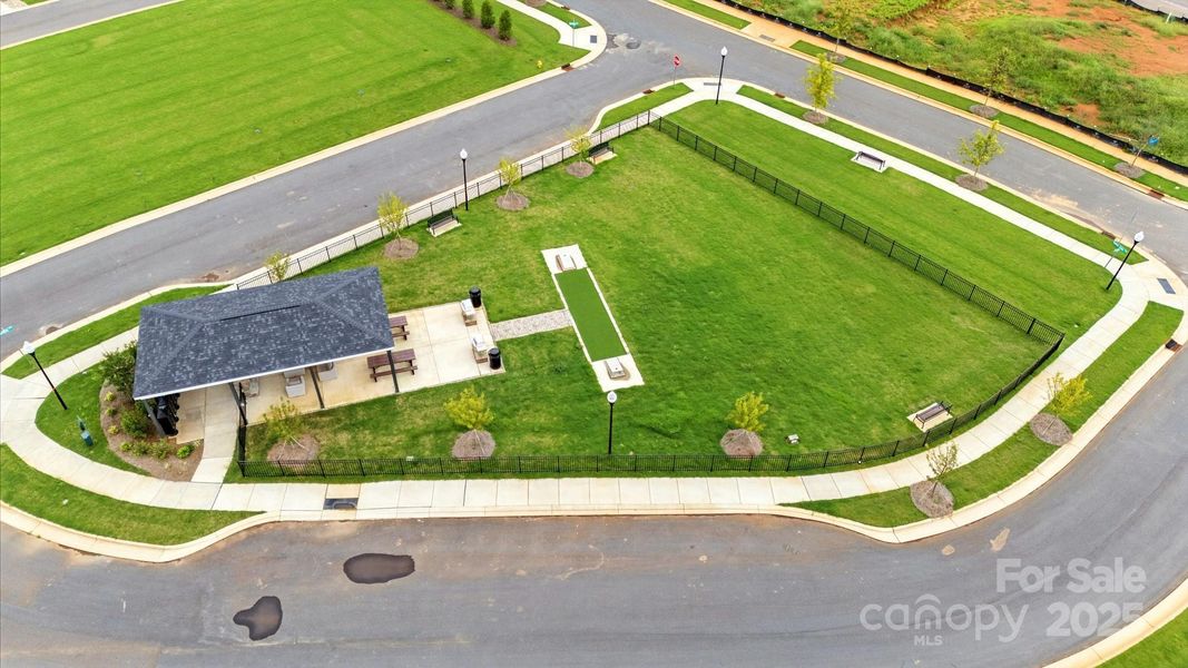 Community pavilion and activity lawn