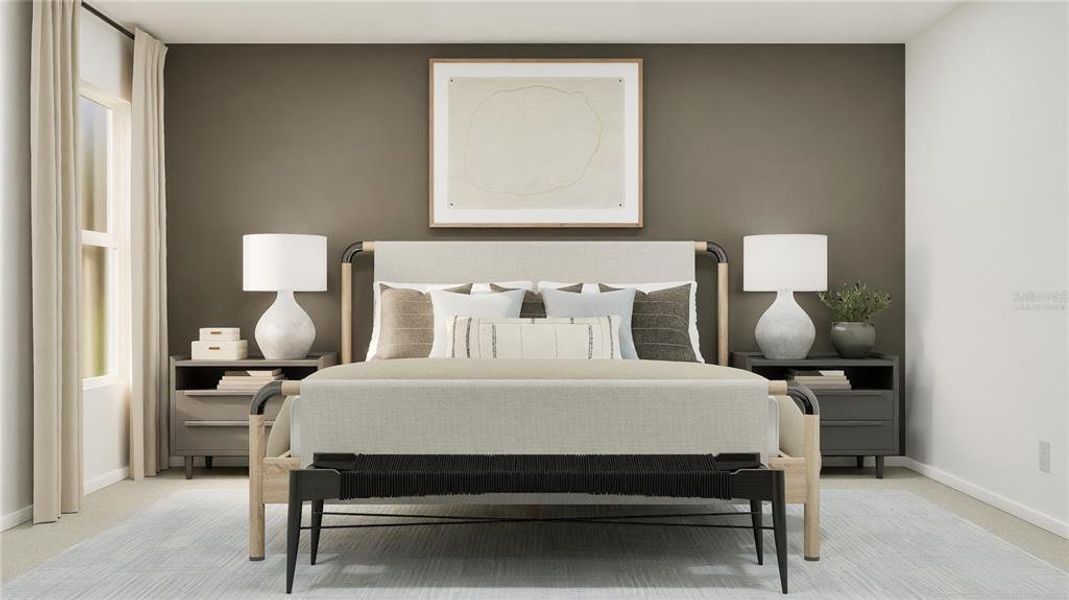 Furnished interior view inside a new home in Crosswinds, Haines City (Image 10).