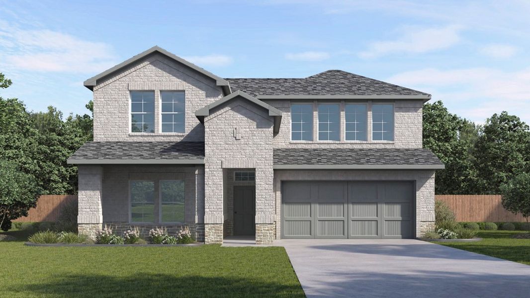 Representative exterior photo of a completed home built from the Ozark by D.R. Horton in Cottonwood, Dorchester, TX (Image 2). Representative exterior photo of a completed home built from the Ozark by D.R. Horton in Cottonwood, Dorchester, TX (Image 2).