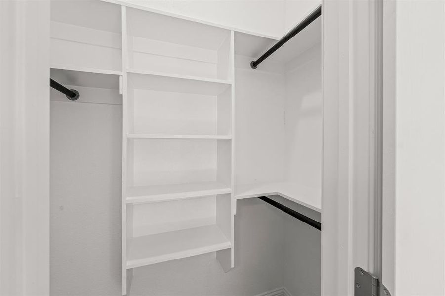 View of spacious closet