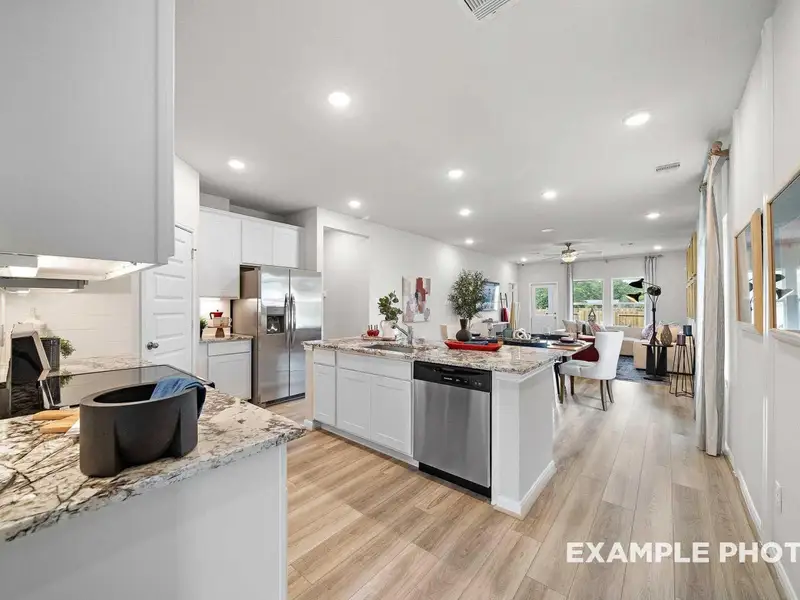Furnished interior view inside a new home in Caney Creek Place, Conroe (Image 9). Furnished interior view inside a new home in Caney Creek Place, Conroe (Image 9).