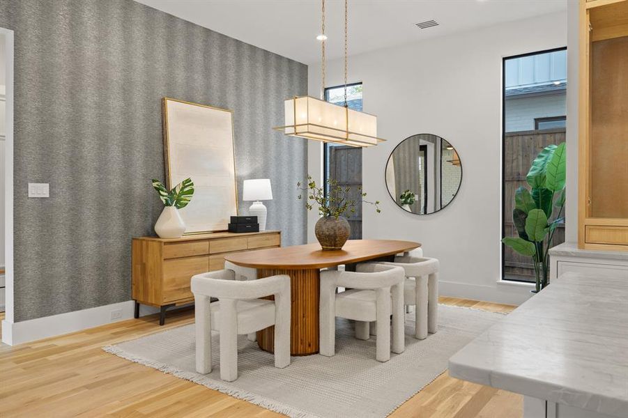 Furnished interior view inside a new home in , Dallas (Image 6).