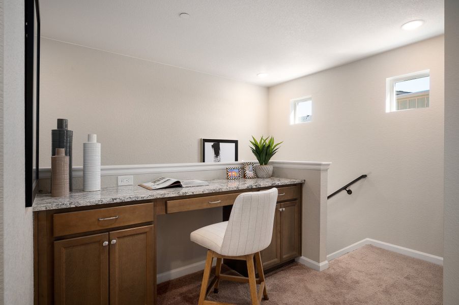 Furnished interior view inside a new home in The Vistas at West Mesa, Colorado Springs (Image 24).
