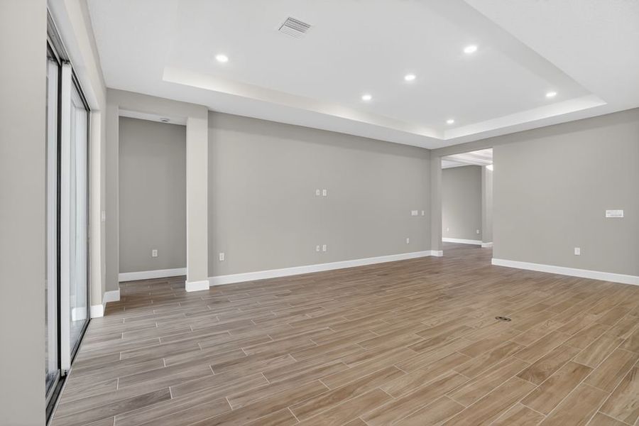 Spacious, unfurnished interior of a new home in Center Lake Ranch Community Group Page, St. Cloud (Image 12). Spacious, unfurnished interior of a new home in Center Lake Ranch Community Group Page, St. Cloud (Image 12).