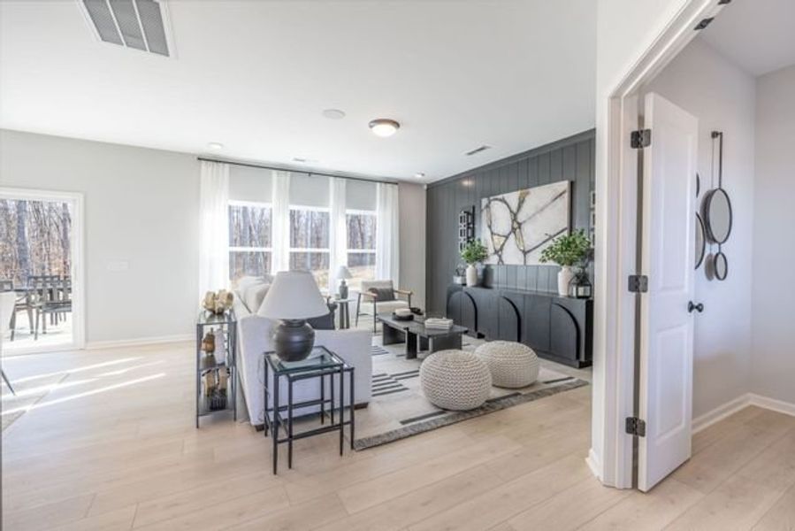 Representative furnished interior of a home built from the Reeves by True Homes in Morrow Brook, Albemarle (Image 10).